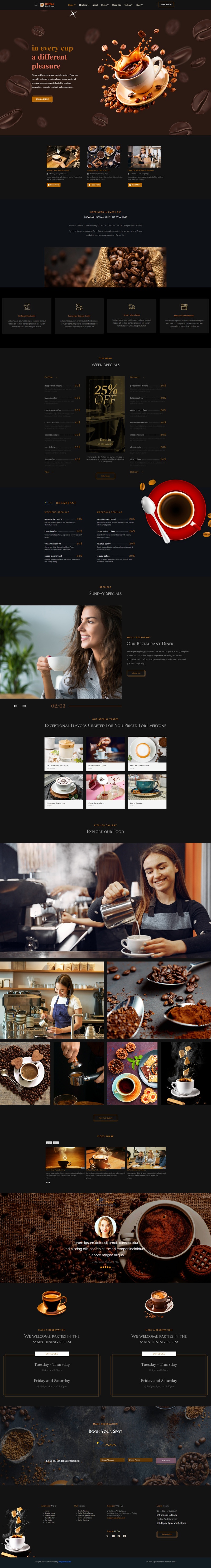 Šablona Joomla5 pro kavárnu a restauraci s kávou JL Kahvecolic - Features Image 4