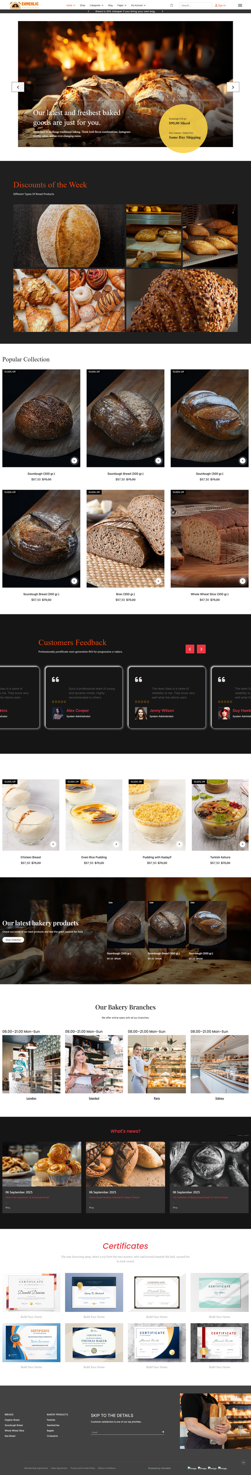JL Ecmeclic Brood- en Bakkerijwinkel Joomla6 Thema - Features Image 1