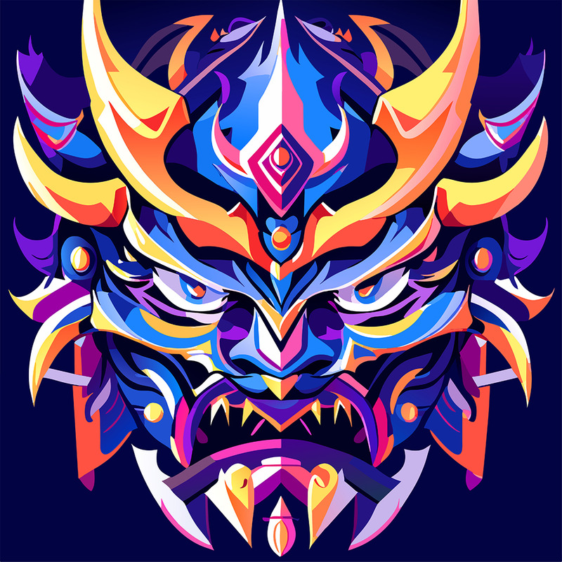 Vector de ilustración de arte de diseño de monstruo # 21