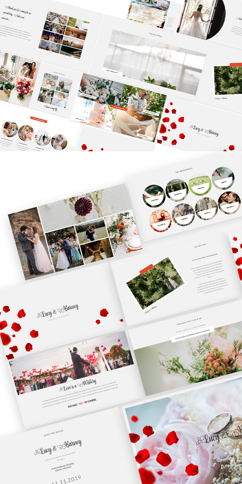 Save The Date Wedding Powerpoint Template - Features Image 1