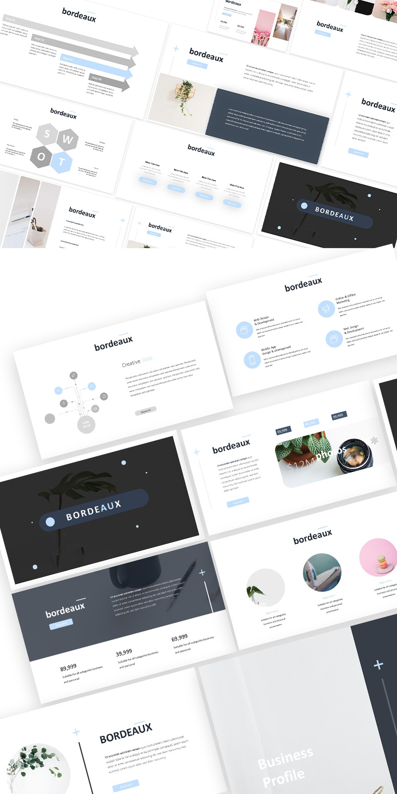 Bordeaux Powerpoint Template - Features Image 1