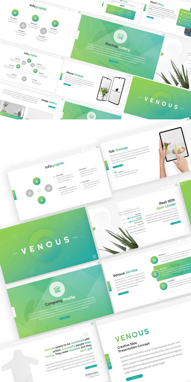 Venous Creative Powerpoint Template - Features Image 1