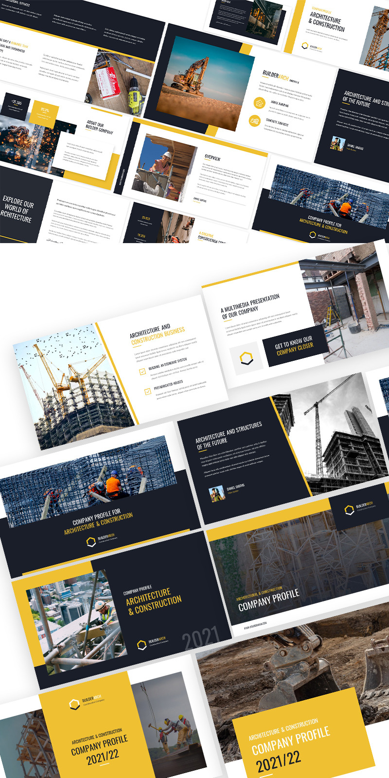 Builder Arch Construction Company Profile Keynote Template - Features Image 1