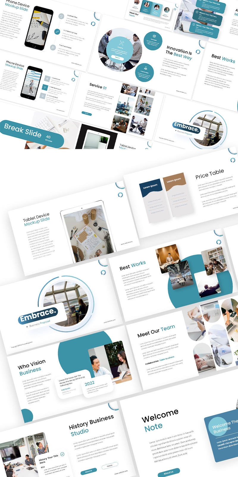 Embrace Business Proposal Keynote Template - Features Image 1