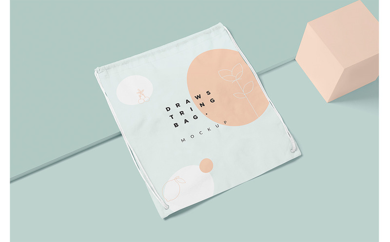 Maquette de sac à 4 cordons - Caractéristiques de l’image 1