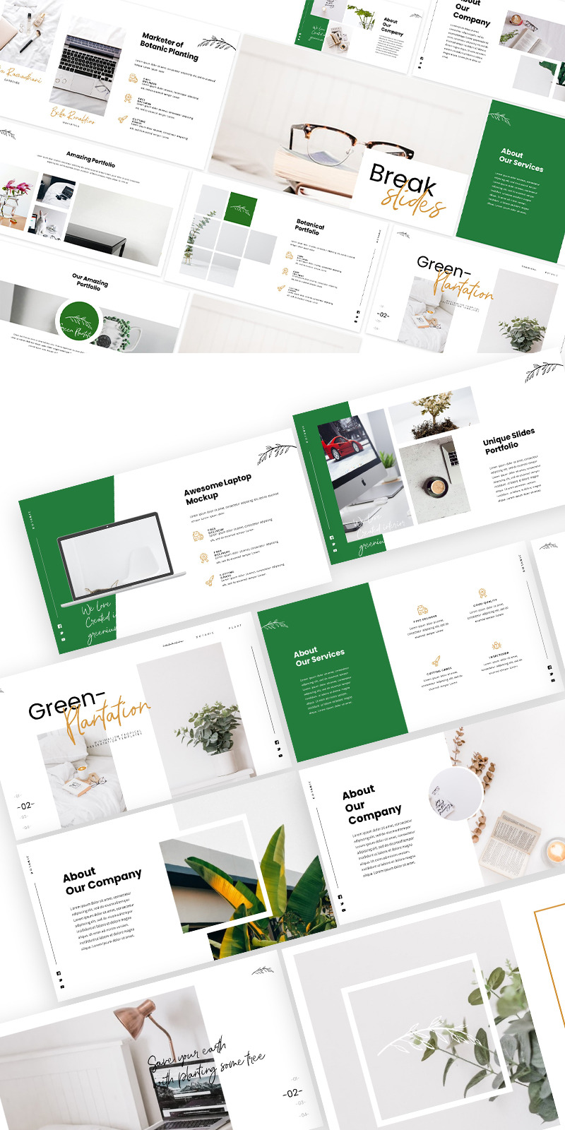 Green Minimalist Keynote Template - Features Image 1