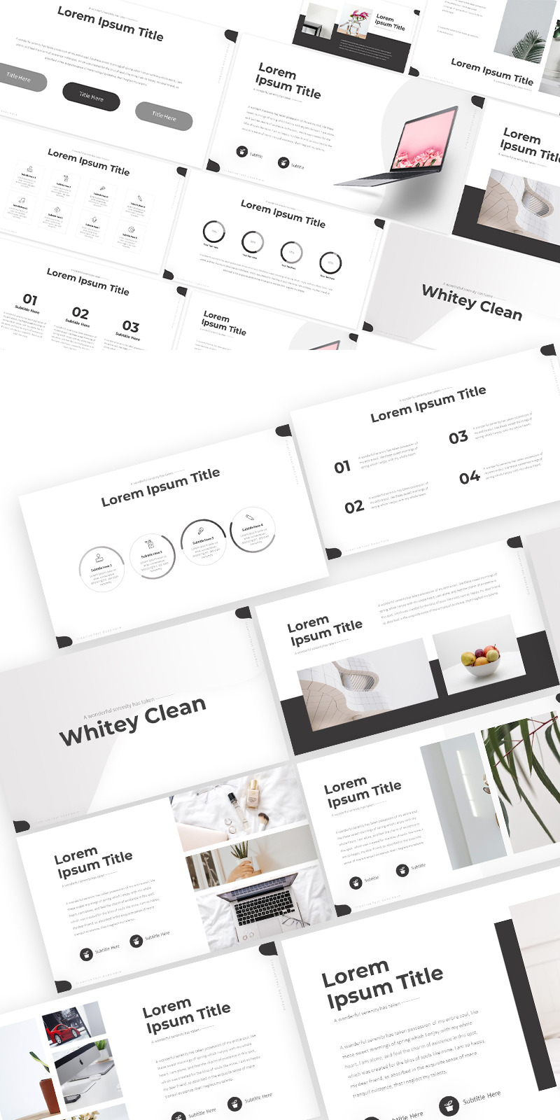 Whitey Clean Creative Powerpoint Template - Features Image 1
