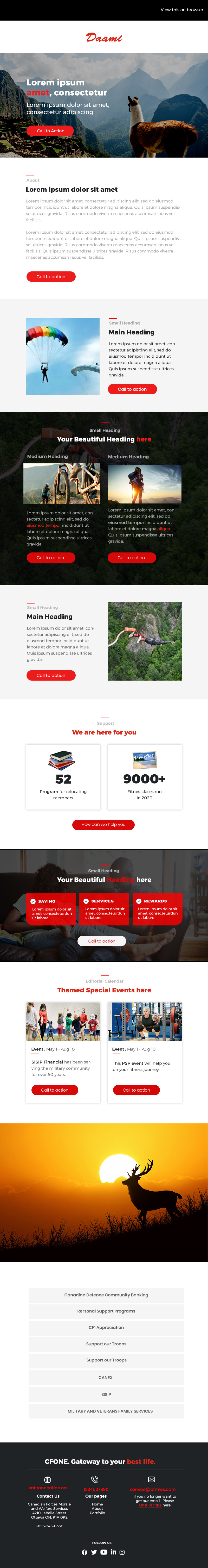 Daami Pro Newsletter Template + Mailchimp Ready - Features Image 1