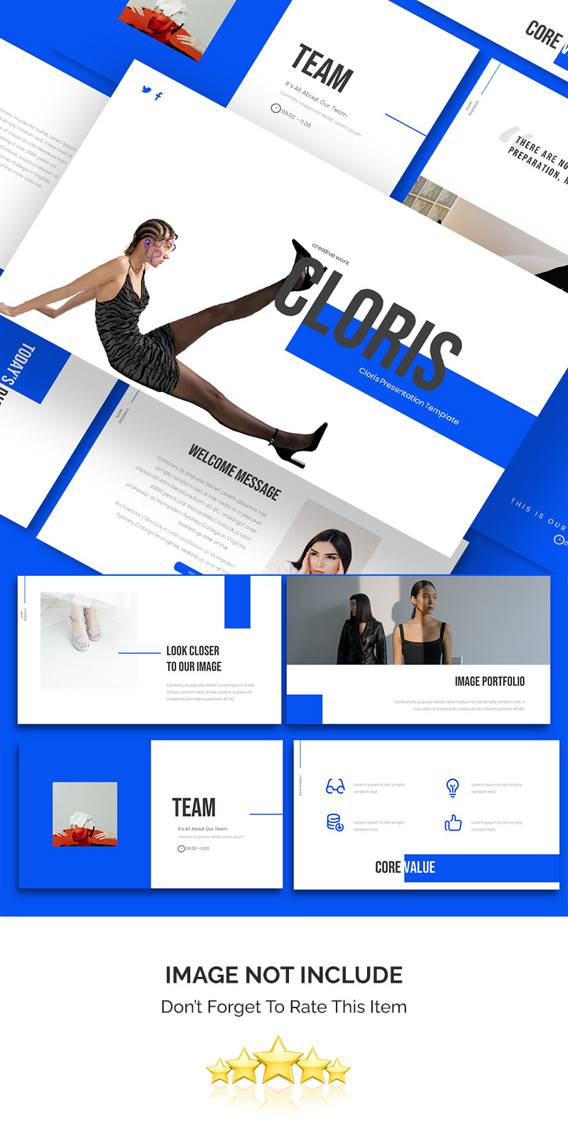 Modèle PowerPoint de création d'entreprise Cloris - Caractéristiques de l’image 1