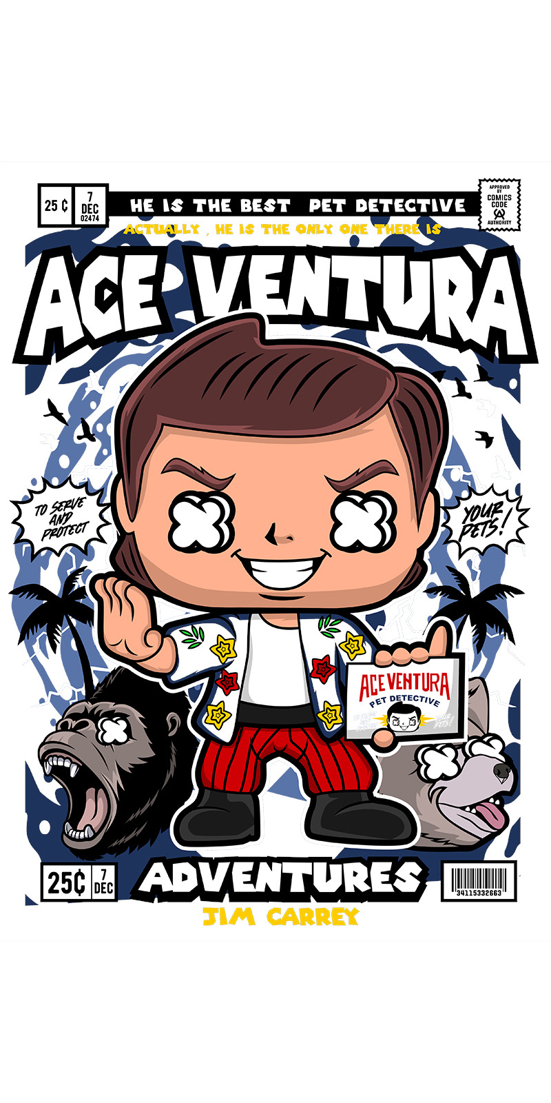 Ace Ventura Vektör İllüstrasyonu - Features Image 1
