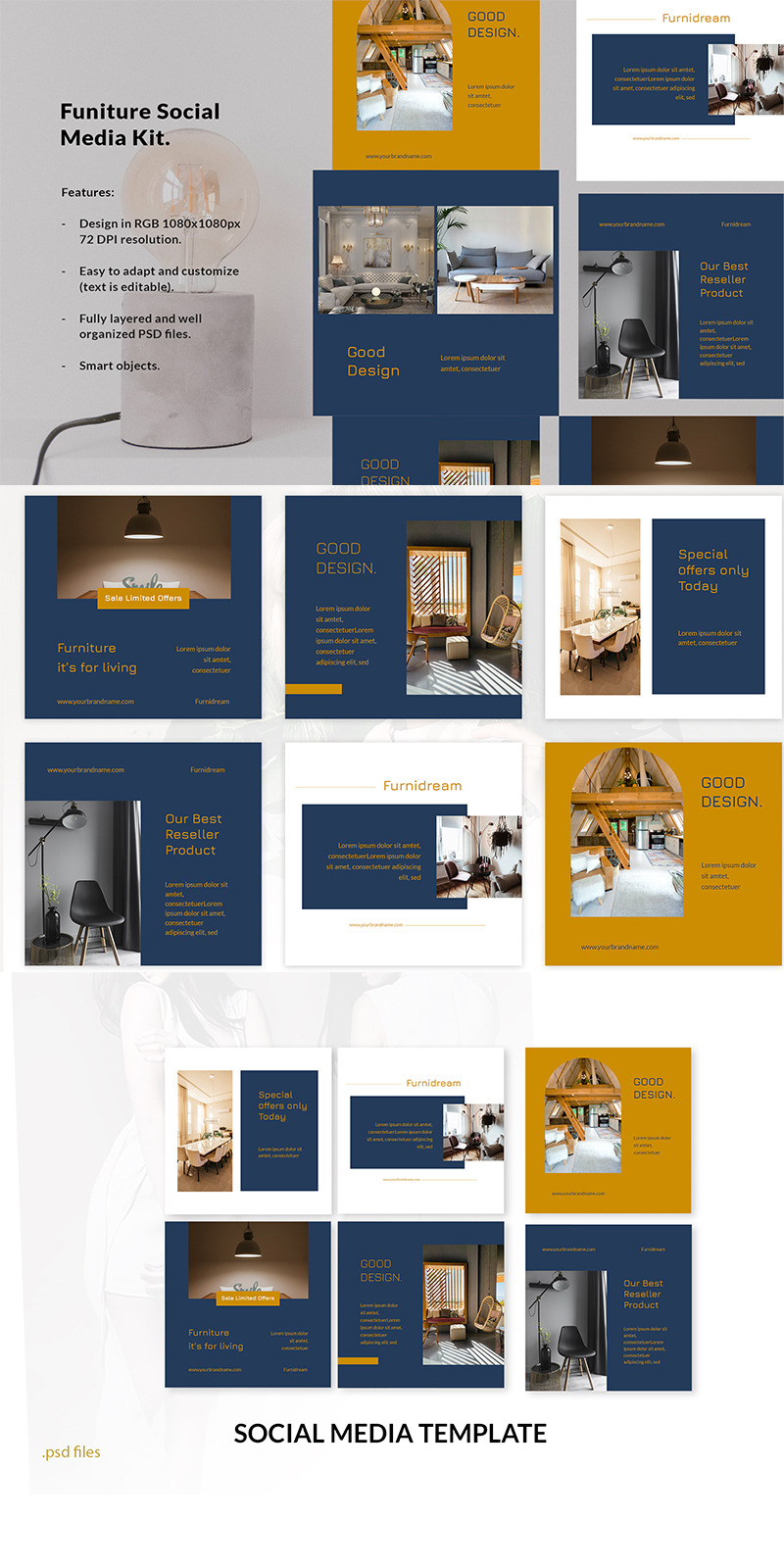 Funiture Instagram Post Template - Features Image 1