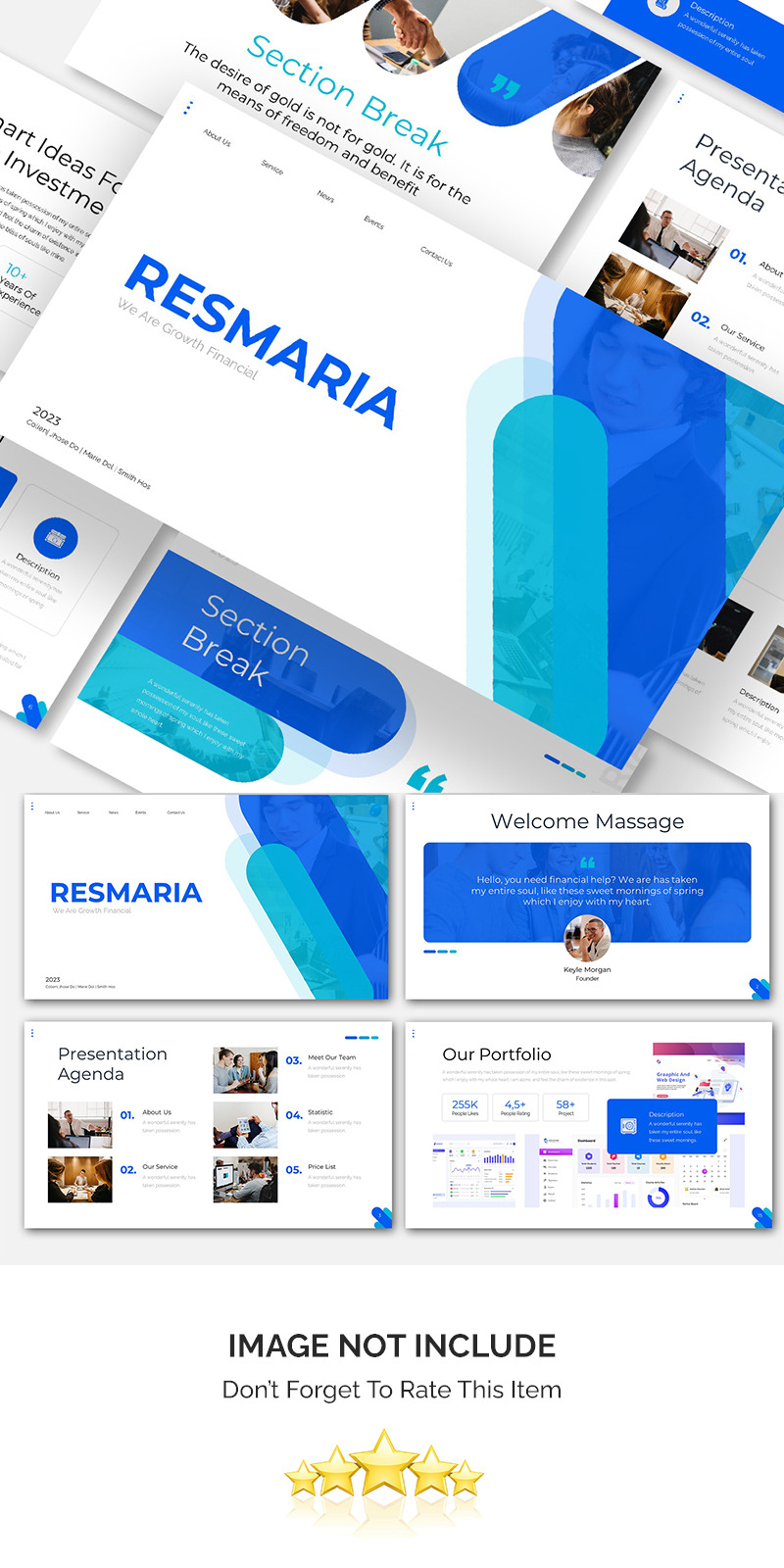 Modello di presentazione Google Resmaria Business - Caratteristiche Immagine 1