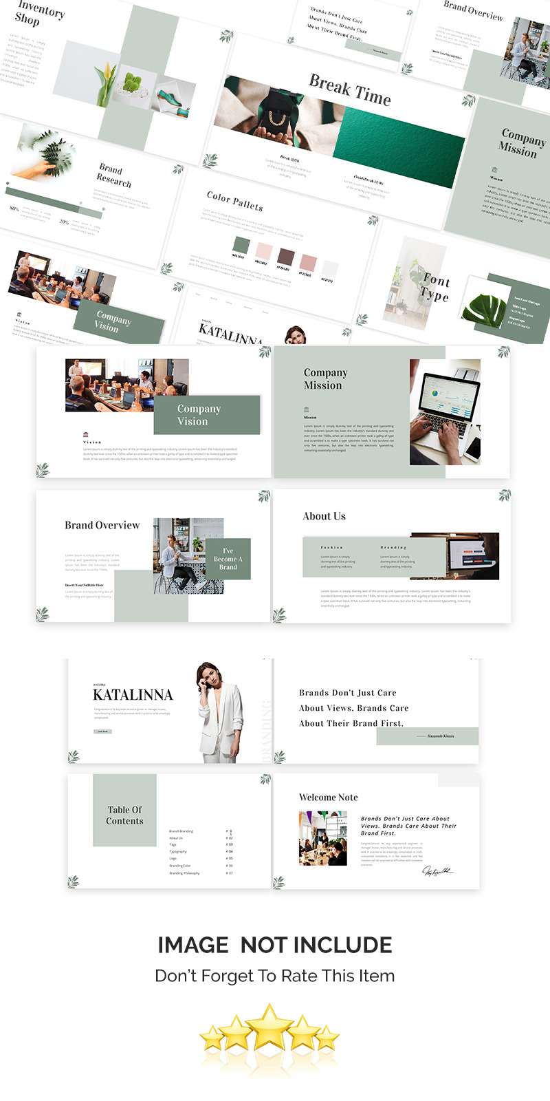 Katalinna 品牌指南 Google 幻灯片模板 - Features Image 1