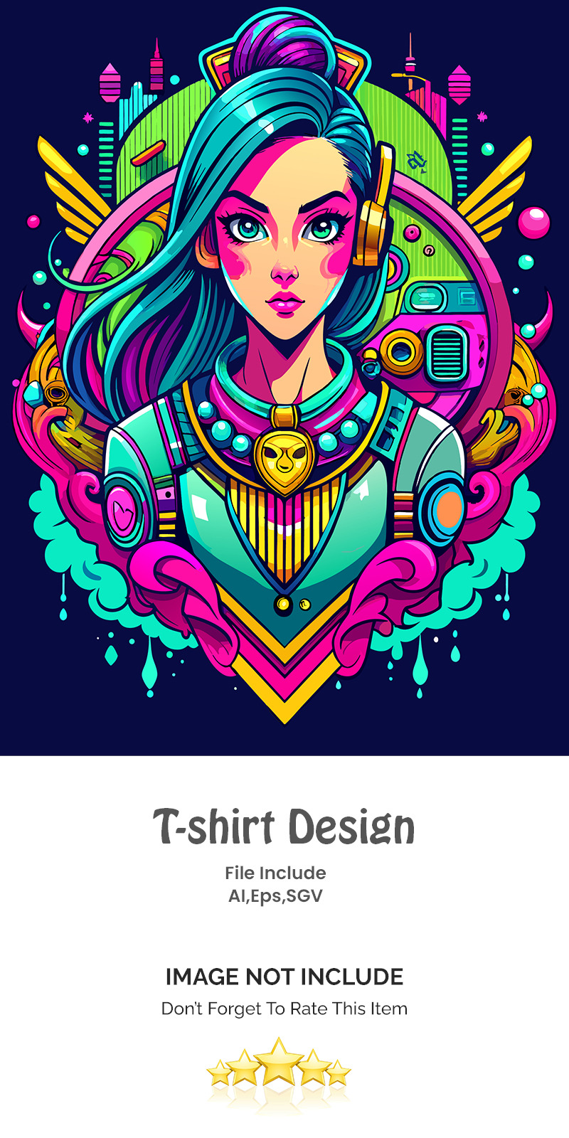 Diseño de graffiti de Girl Botty lleno de colores vibrantes a (3) - Características Imagen 1