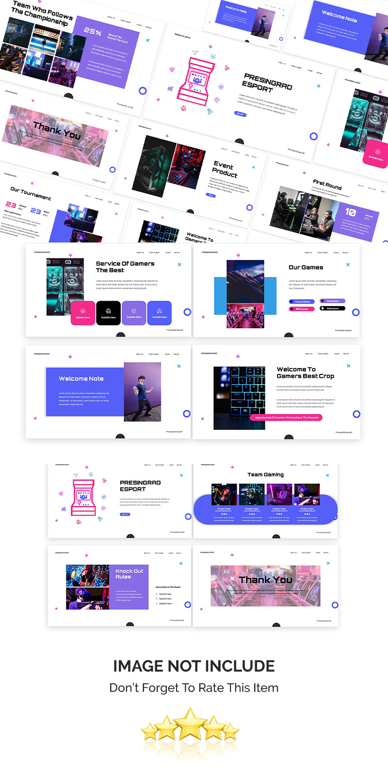 Presingard Esport Шаблон Powerpoint - Features Image 1