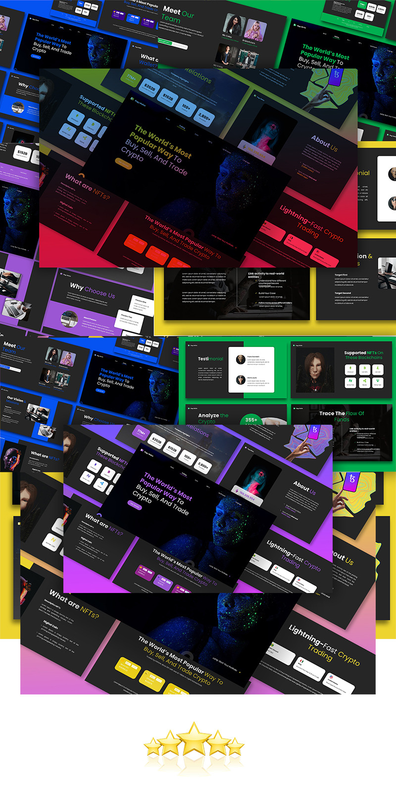Modello PowerPoint di portafoglio Bogy - Caratteristiche Immagine 1