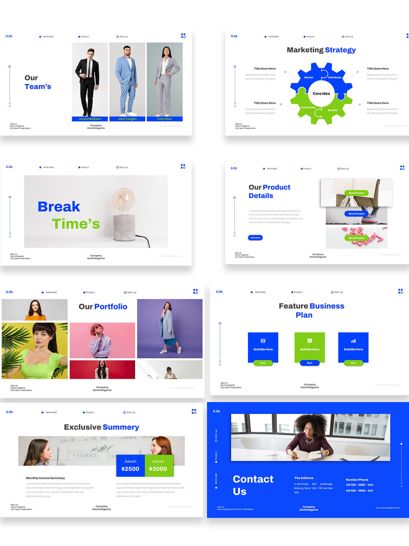 C'ol Agency Pitch Deck Google Slides Template - Features Image 1