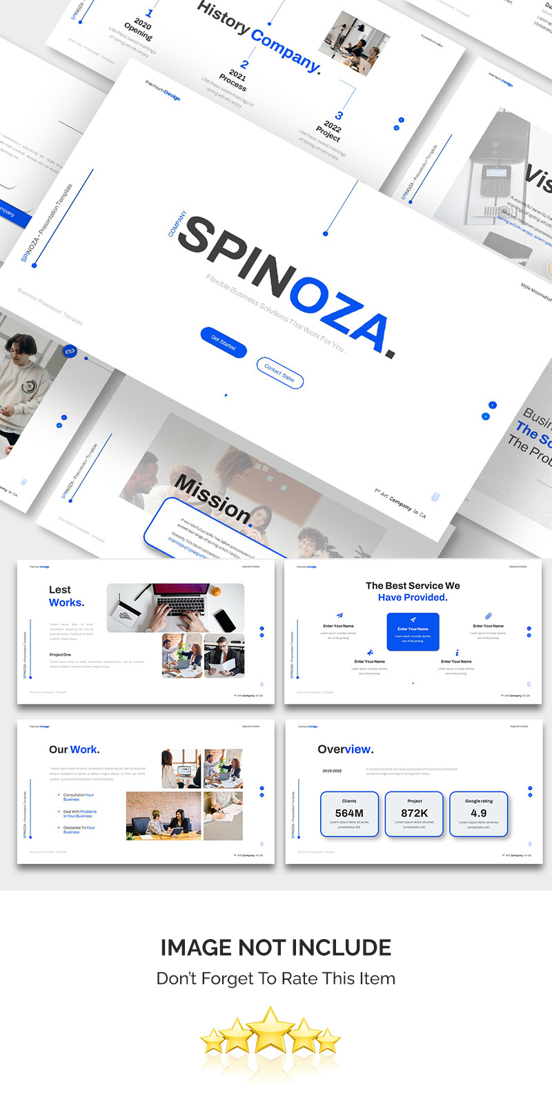 Шаблон презентации Spinoza Business Powerpoint - Features Image 1