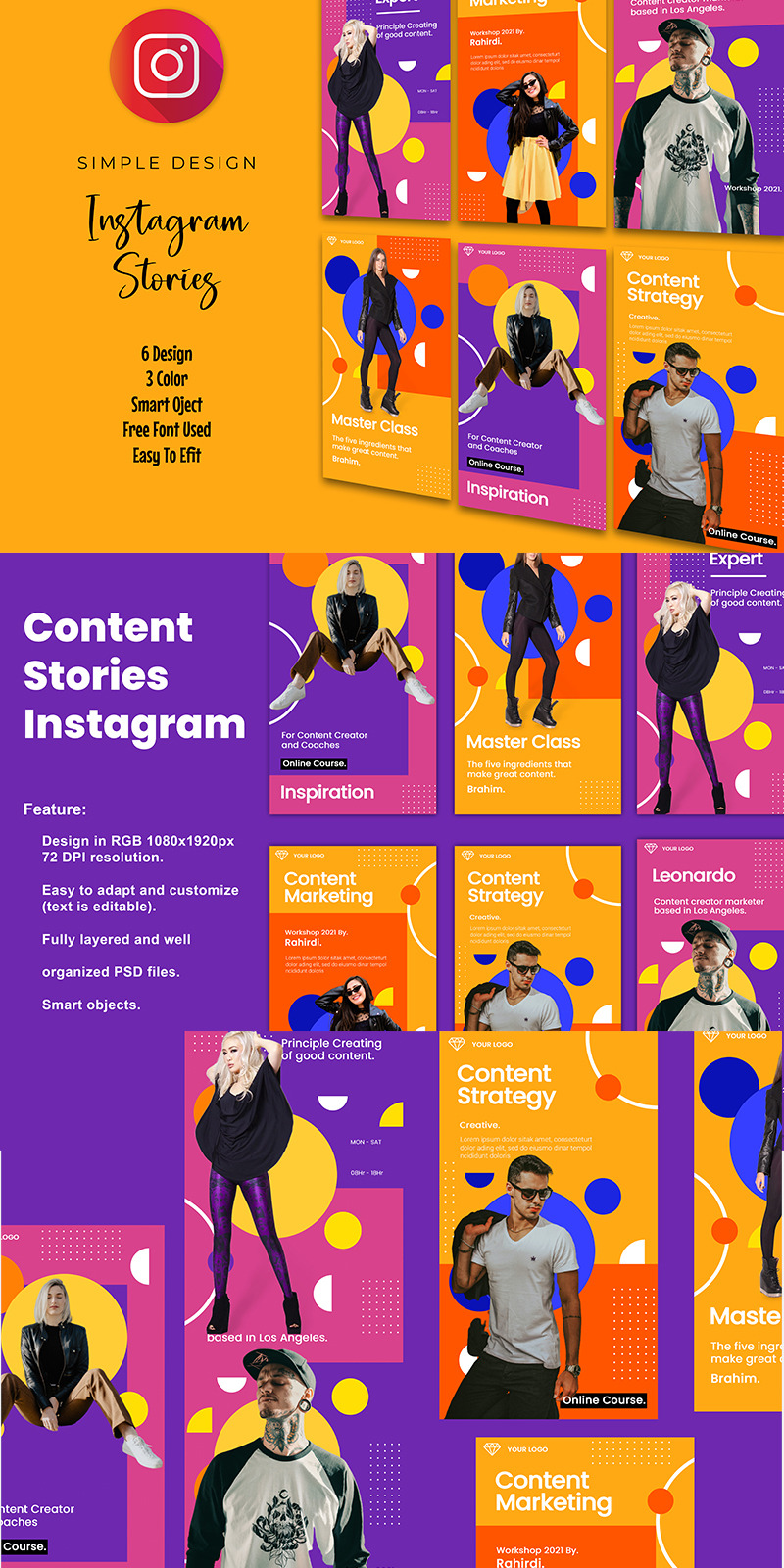 Histoires d'entreprise Modèle de médias sociaux Instagram - Caractéristiques de l’image 1