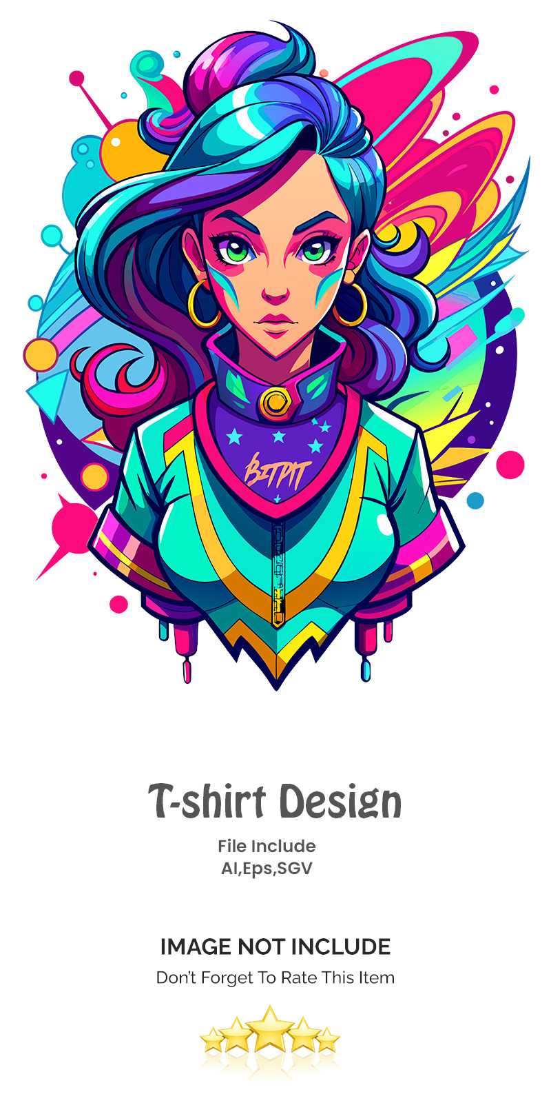 充满活力色彩的女孩Botty涂鸦设计（6） - Features Image 1