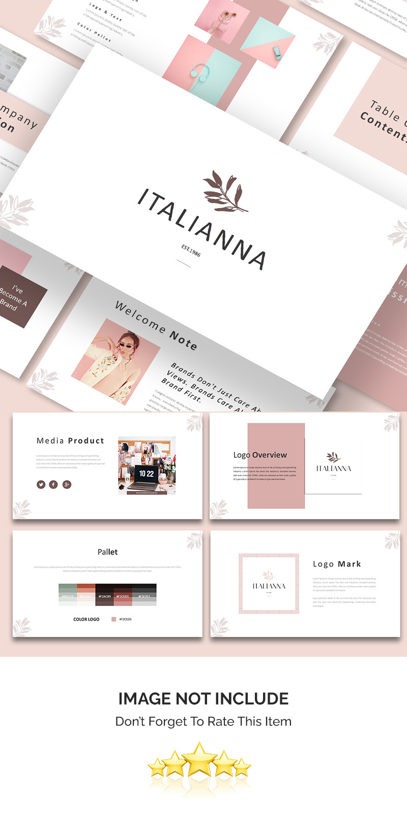 Linee guida del marchio Italianna Modello Presentazioni Google - Caratteristiche Immagine 1