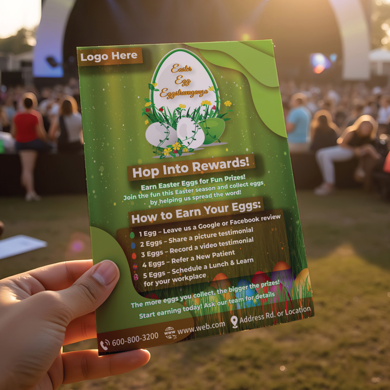 Easter Flyer Template | Spring Party & Church Event Invitation Design - Features Image 1