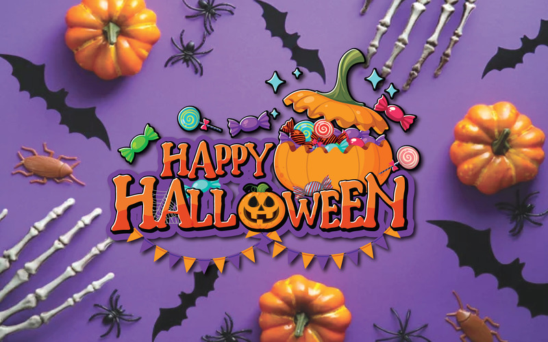 Halloween-lettertype Logo Set - Illustratie - Features Image 1