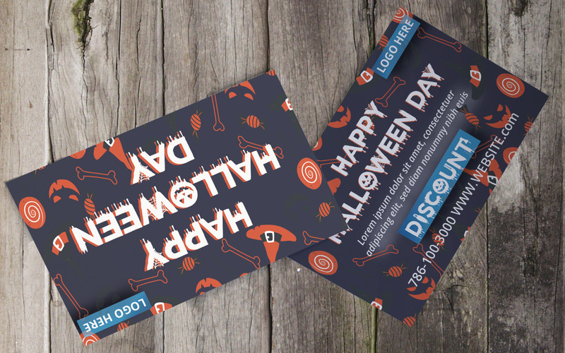 Halloween Business card template - Features Image 1