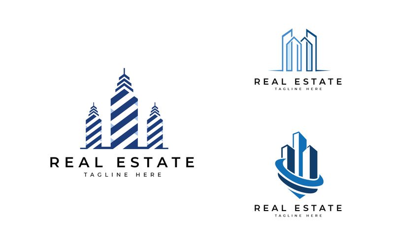 Modello di progettazione di logo di edifici immobiliari - Caratteristiche Immagine 1