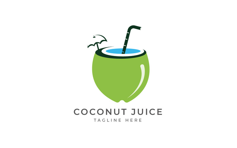kokos juice logotyp formgivningsmall - Features Image 1