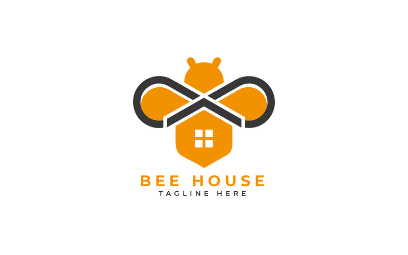 bee house logo design template - Features Image 1