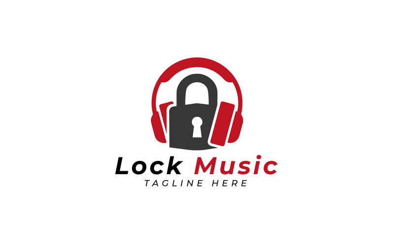 müzik logo tasarım şablonunu kilitle - Features Image 1