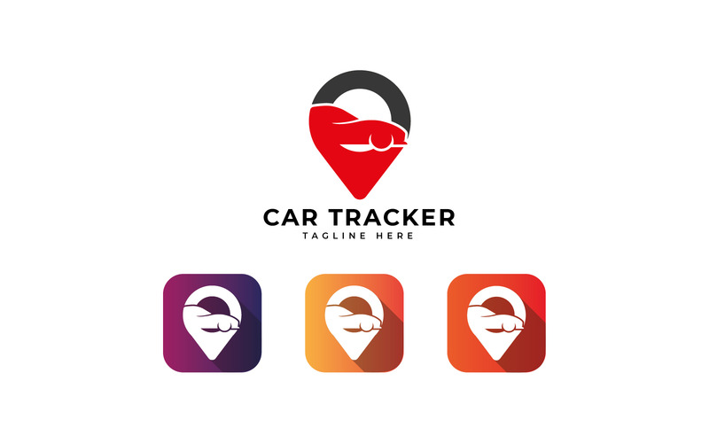 automobilová navigace nebo šablona návrhu loga car tracker navigace do auta - Features Image 1