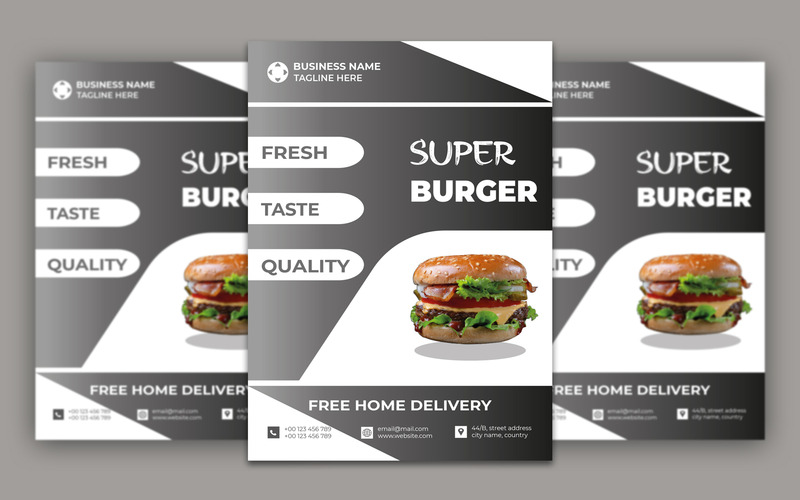 Super Burger szórólap sablon - Features Image 1