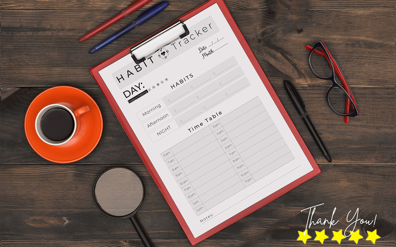 Habit Tracker Ogni ora Kdp Interior - Caratteristiche Immagine 3