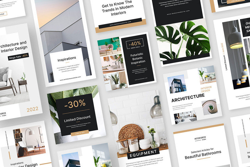 Interiorch – Instagram Post and Story Templates - Features Image 1