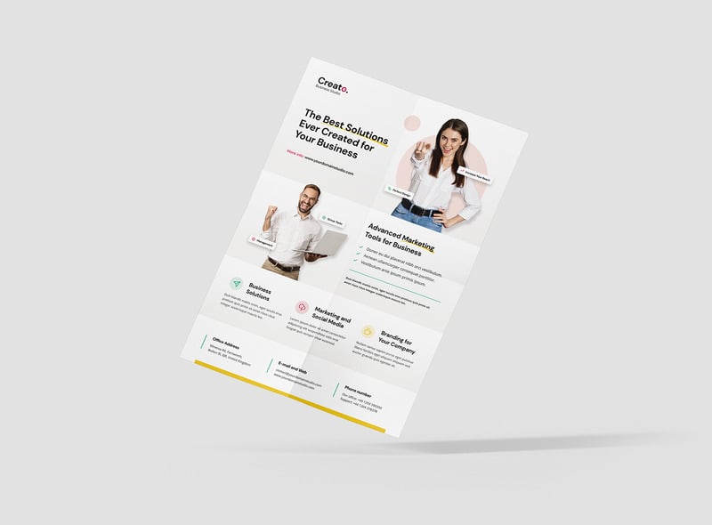 Kreatív üzleti stúdió szórólap sablon - Features Image 2