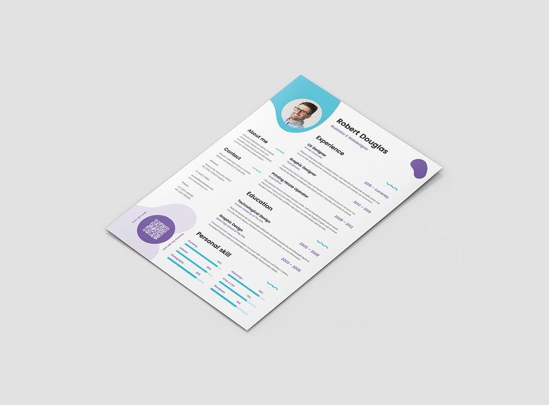 Шаблон резюме Liquid Resume Темний режим - Features Image 3