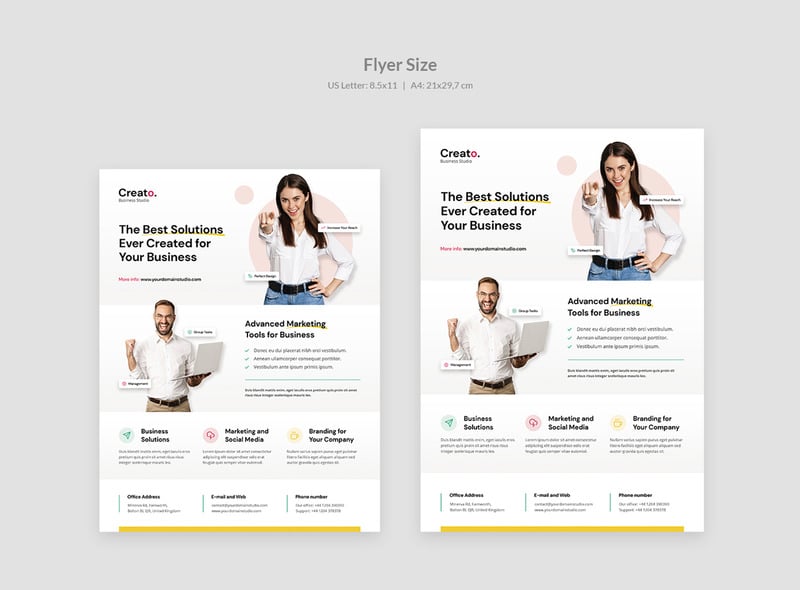 Kreatív üzleti stúdió szórólap sablon - Features Image 4