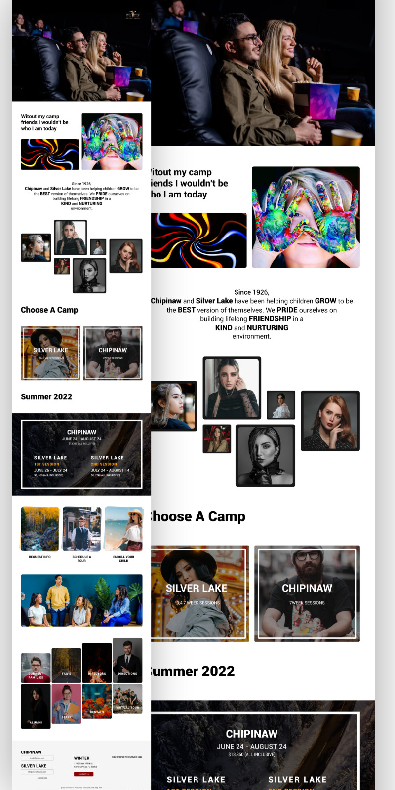 College Landing Page Design - Features Image 1