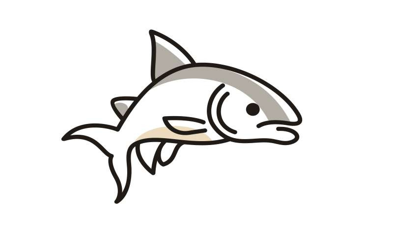 Line Art Salmon Poke Bar Logo Design Inspiration Vector - Features Image 1