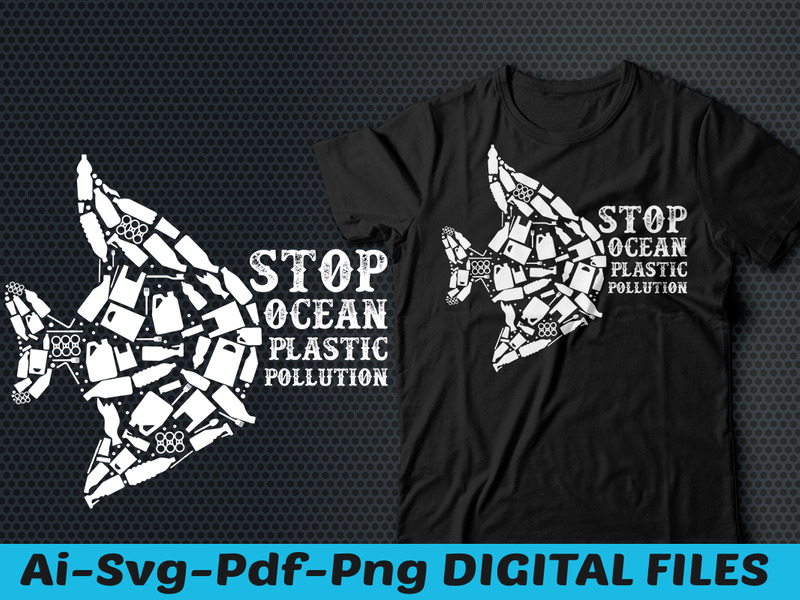 Stop Ocean Plastic Pollution T-Shirt - Eigenschaften Bild 1