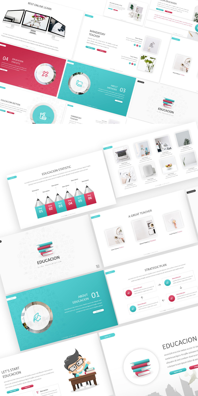Educacion Modern Powerpoint Template - Features Image 1