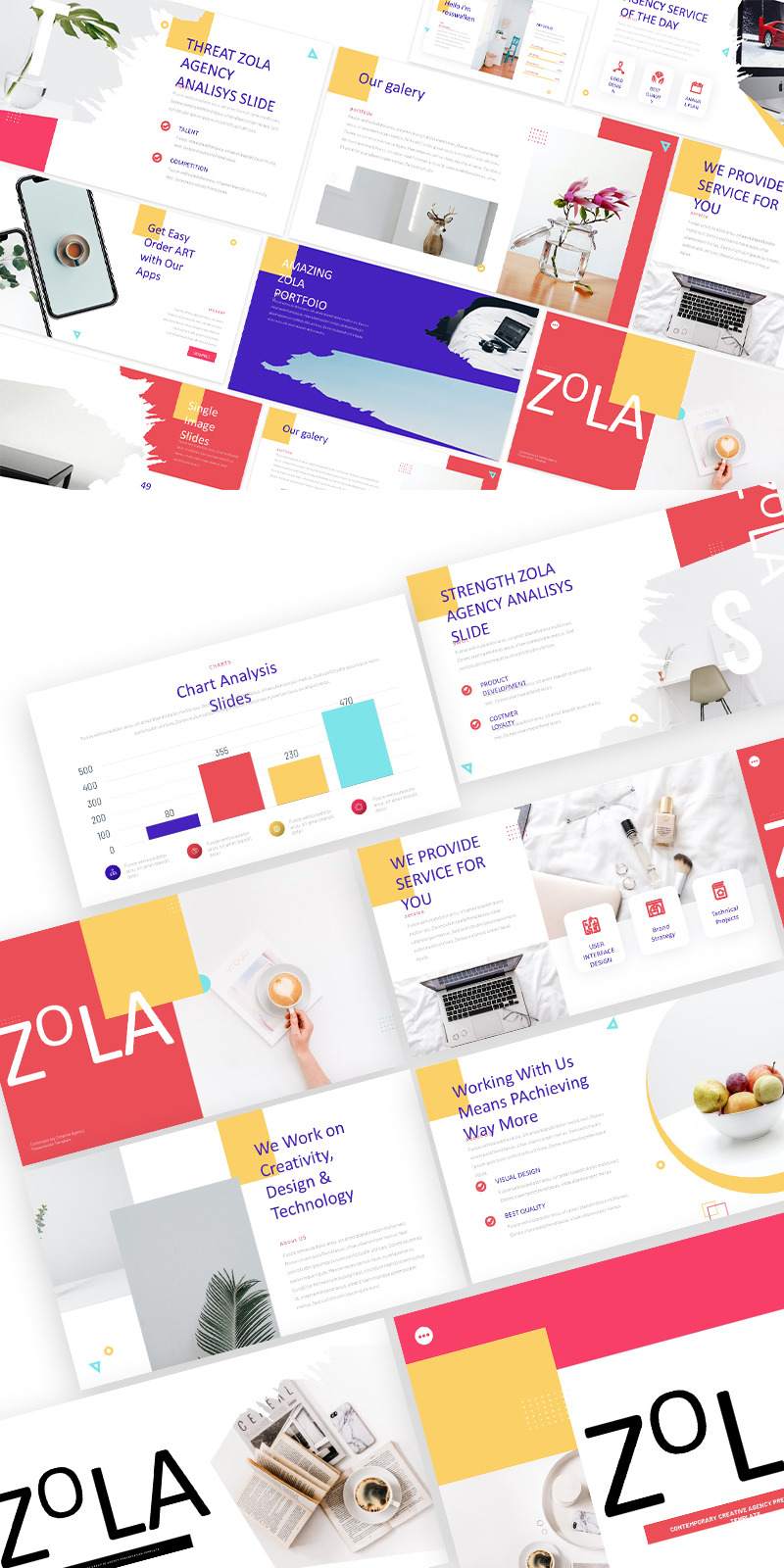 Zola Contemporary Digital Agency Keynote Template - Features Image 1