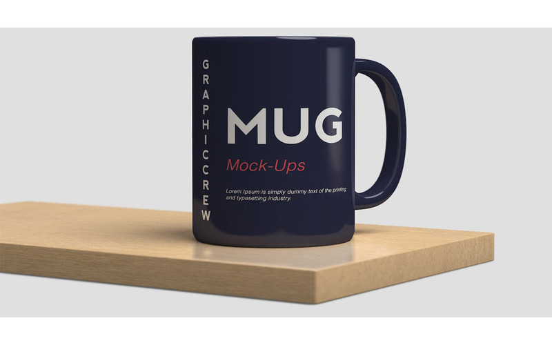 Close up mug mockup on the wood - Features Image 1