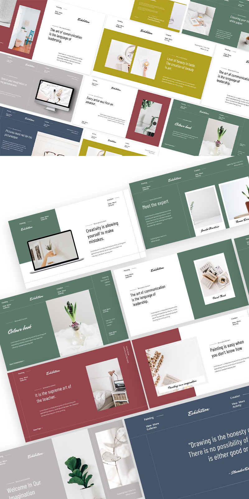 Colour Book Minimalist Google Slides Template - Features Image 1