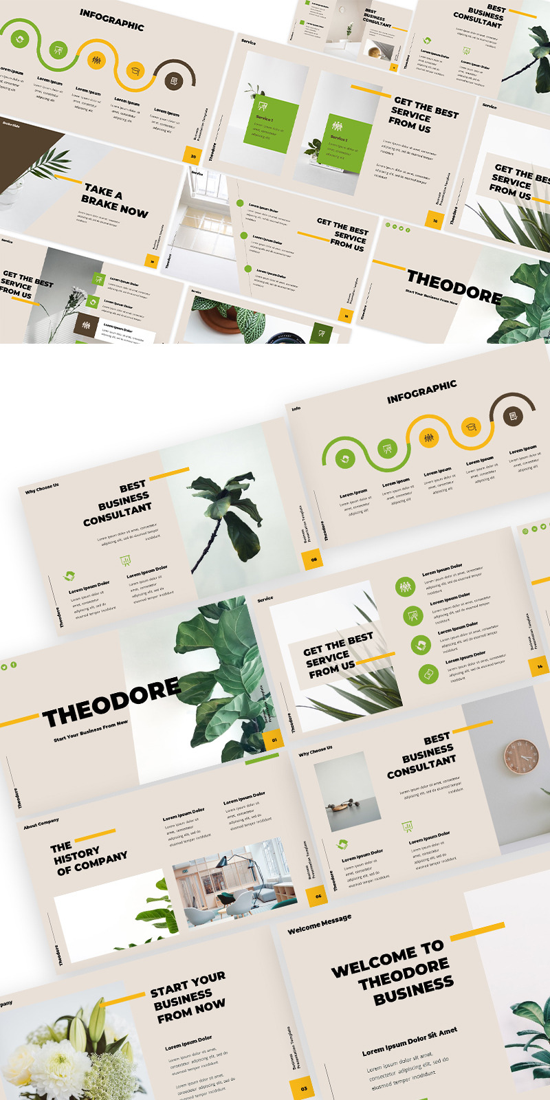Theodore Business Powerpoint-mall - Features Image 1