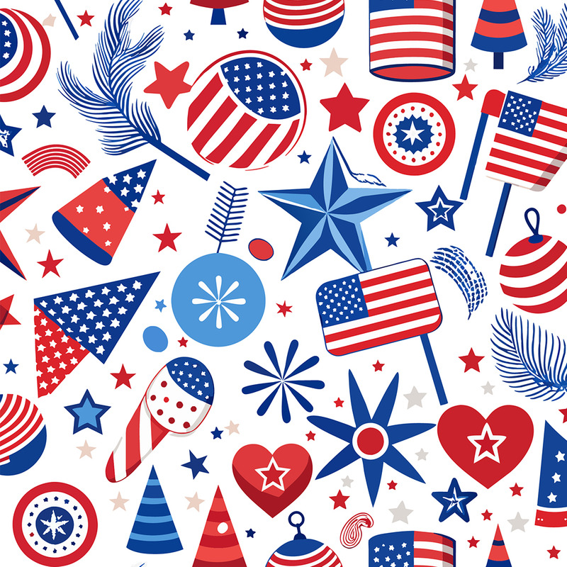 Sfondo con motivo patriottico del 4 luglio 01 - Caratteristiche Immagine 1