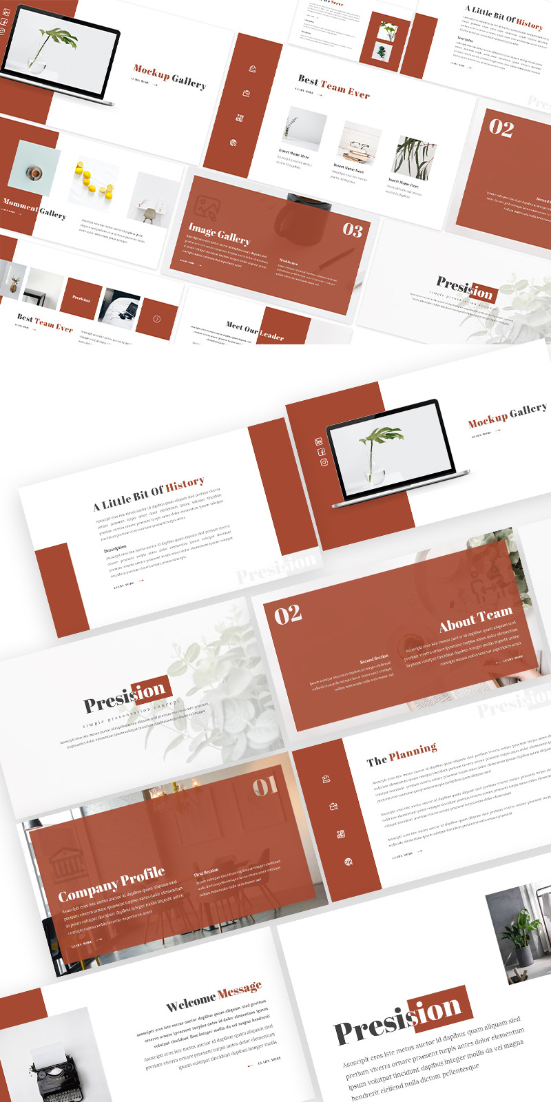 Presision Simple Powerpoint Template - Features Image 1