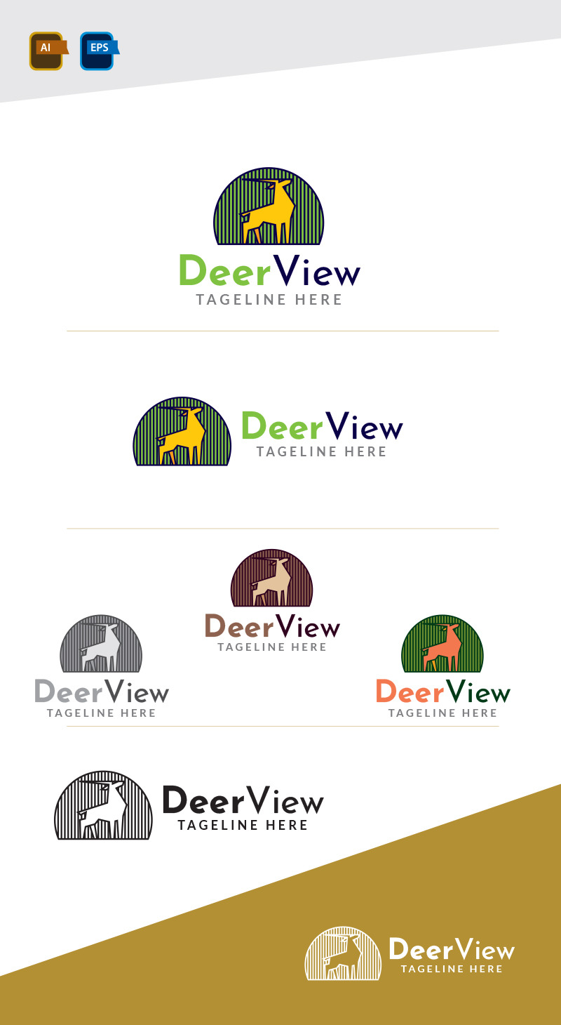 Deer View Logo Design Template Vol 2 - Features Image 1